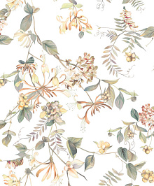 Зелёные обои с цветами Marburg Flora 47455