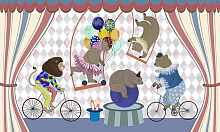 Фотообои в мультяшном стиле Wall street CIRCUS Circus 4 30854
