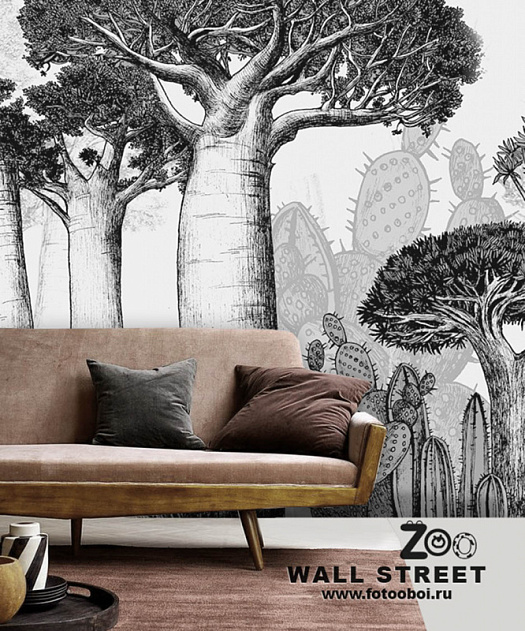 Фотообои в интерьере артикул Zoo 9, ZOO, Wall street